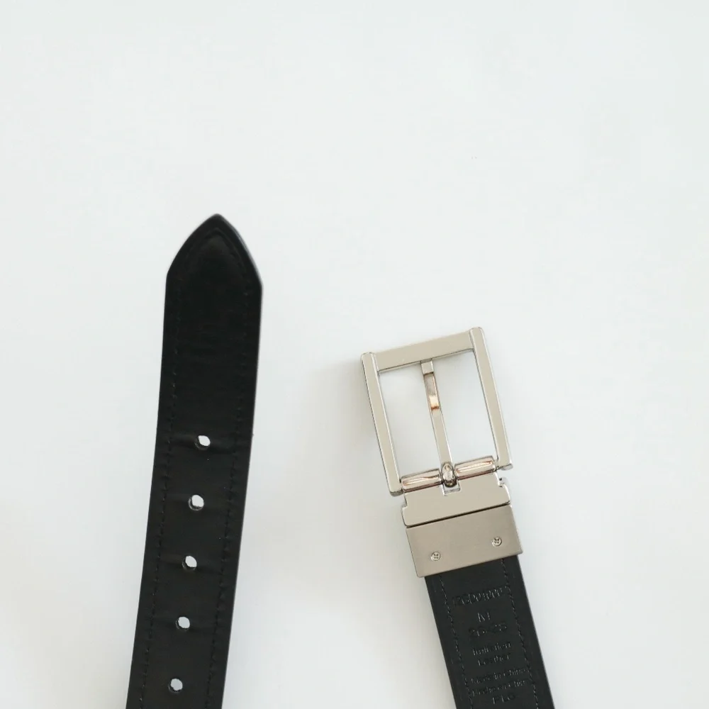 Kids Youth Genuine Dickies Brown Black Faux Leather Reversible Belt Size M